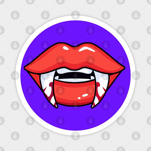 vampire fangs Magnet by Houseofwinning